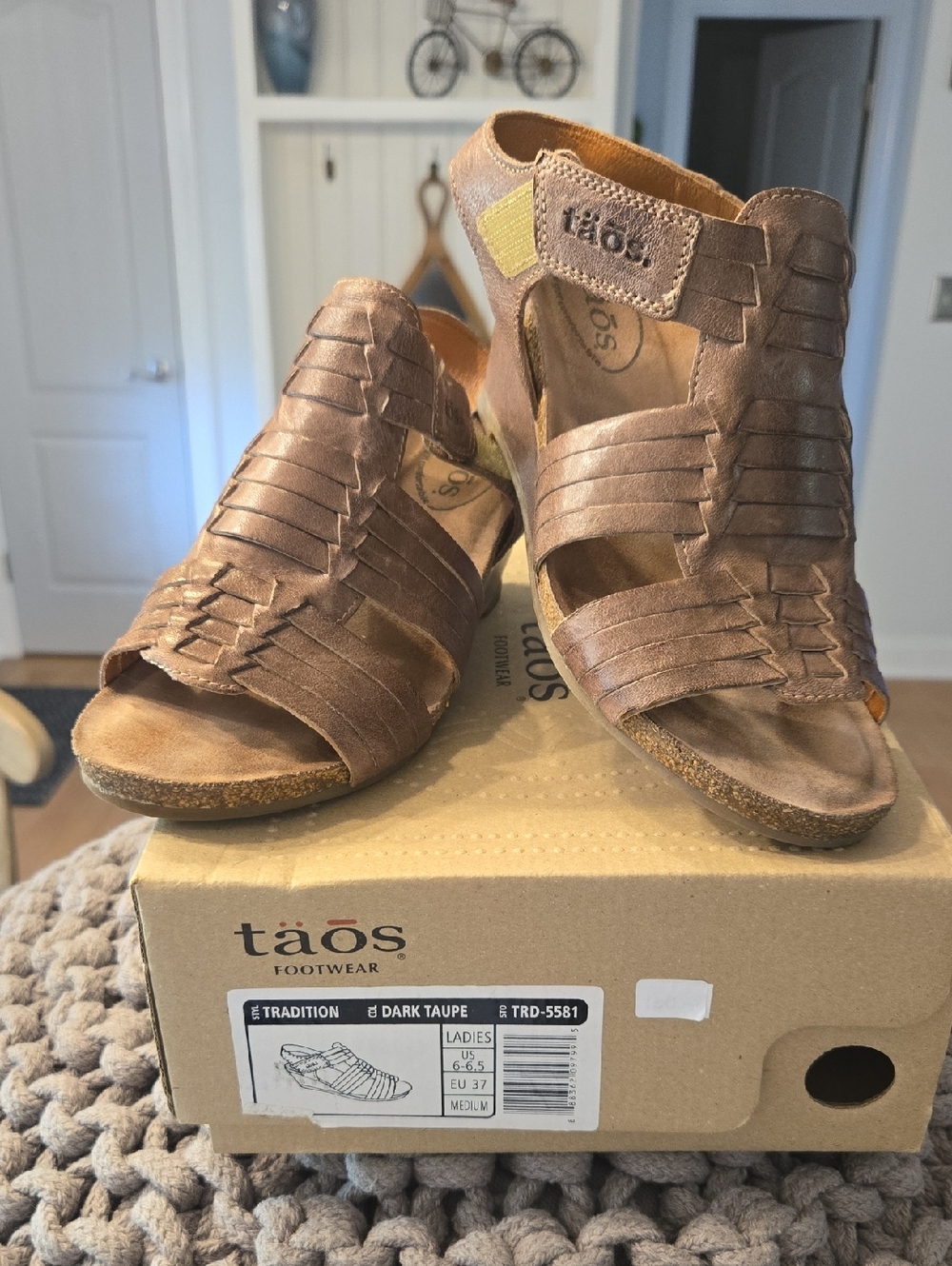 Taos Tradition Woven Leather Sandals